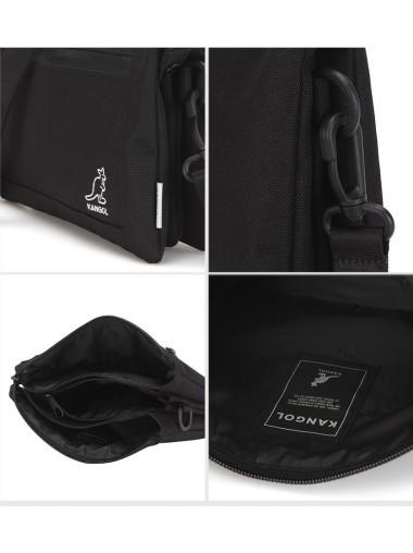 Kangol Keeper Partition Partition Cross Bag - Black 3102